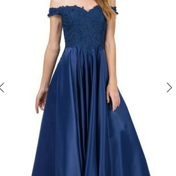 Royal Blue Prom Dress - Picture 1 of 5